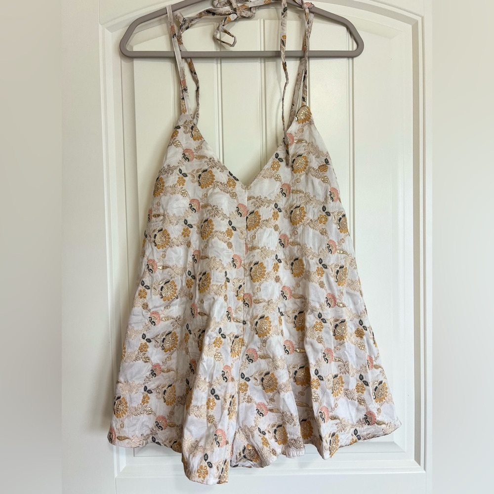 NEW Free People Chiara Playsuit Romper Sz XS - Picture 6 of 12